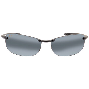 Makaha Grey Oval Unisex Sunglasses 405-02 64
