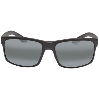 Prada Linea Rossa Grey Mirror Square Men's Sunglasses PS 01US