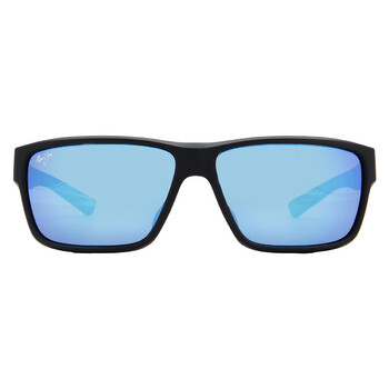 Maui Jim Pokowai Arch Blue Hawaii Rectangular Men's Sunglasses
