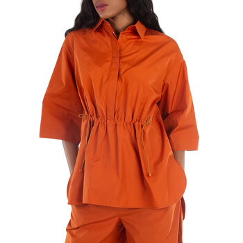 MaxMara Agiateコットンショートジャケット40 Max Mara Agiate Cropped Stretch-Cotton Jacket, Brand Size 40 (US