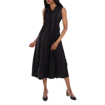 【関税込み】balenciaga UPSIDE DOWN' DRESS Balenciaga Sunbleached Black Upside Down Denim Midi Dress