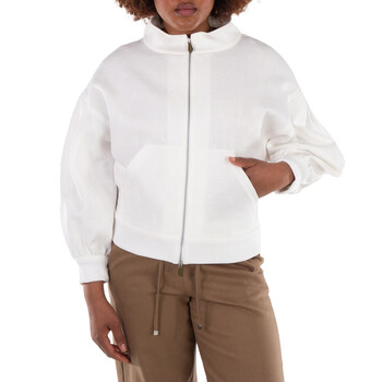 Max Mara Agiate Cropped Stretch-Cotton Jacket, Brand Size 40 (US