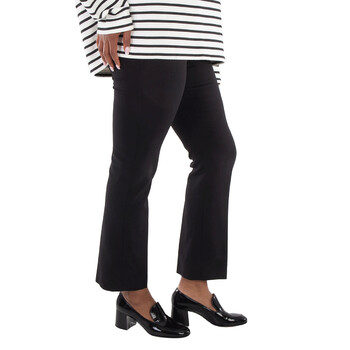 Ladies Black Umanita Merino Wool Blend Trousers