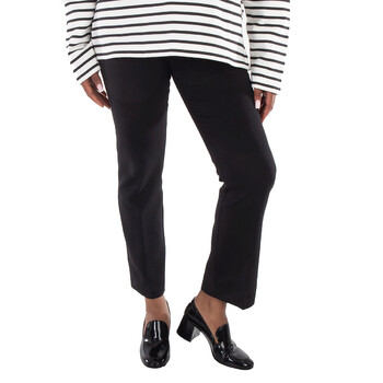 Ladies Black Umanita Merino Wool Blend Trousers