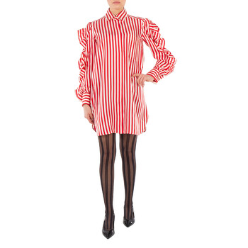 Manna Striped Silk Shirt Dress