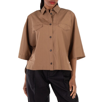 AGIATE(Max Mara) コットン キャンバス クロップド ジャケット Max Mara Agiate Cropped Stretch-Cotton Jacket, Brand Size 40
