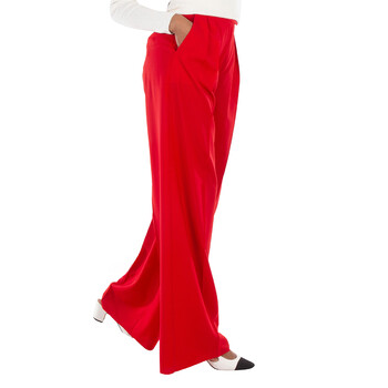 Red Rimini Wool Trousers