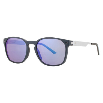 Blue Mirror Square Men's Sunglasses MLOP-98S01 C03 52