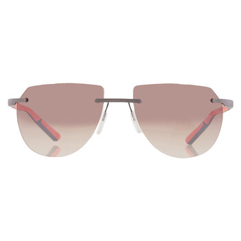 Brown Gradient Irregular Unisex Sunglasses MLMS-85S01 C03 57