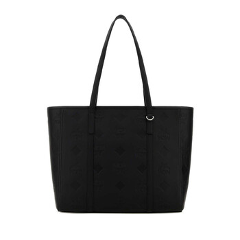 Black Synthetic Leather Toni Shopping Bag MWPGSMT05 BK
