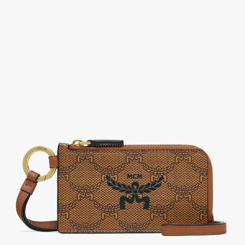[MCM]★Himmel Loretos Lanyard Zipper Card Case One Size Himmel Lanyard Zip Card Case in Lauretos Green