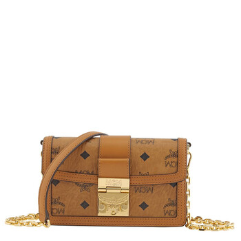 MCM Ladies Gretl Crossbody in Cognac Visetos MWRBAWO05CO