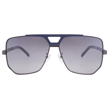 Valentino Garavani VLS-137-A-134 0mm Valentino Garavani V - GOLDSHIELD Grey Pilot Unisex  main image 3