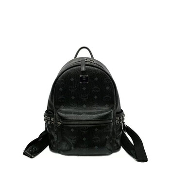 Mcm Stark Side Studs Backpack In Visetos