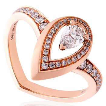 Fiery 0.30ct Ladies Pink Gold Diamond Ring 12331PG