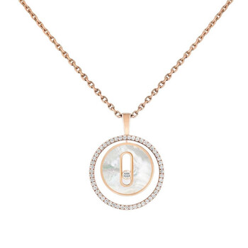Lucky Move 18k Rose Gold Diamond Necklace 11650-PG