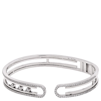 Move 10th 18k White Gold Diamond Bangle 11426WG
