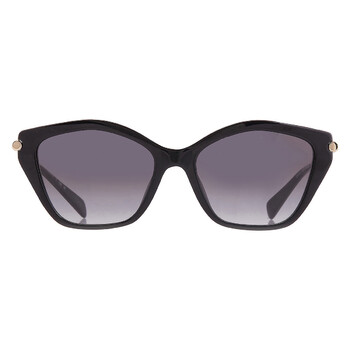Dita KADER Grey to Clear Gradient Cat Eye Ladies Sunglasses DTS705