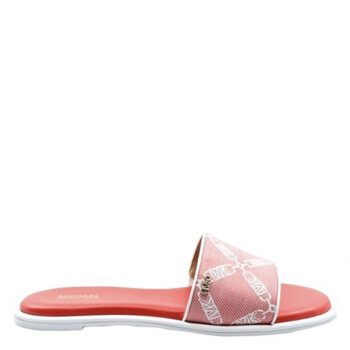 Ferragamo Laurene Logo Embroidered Slides, Size 9 C 01G833