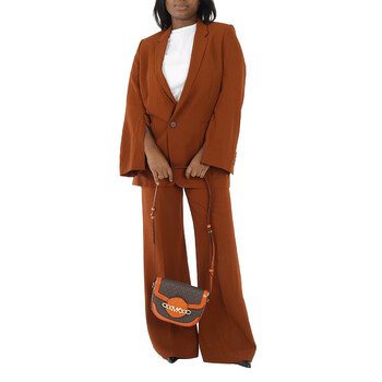 Hally Signature Logo-print Saddle Crossbody Bag