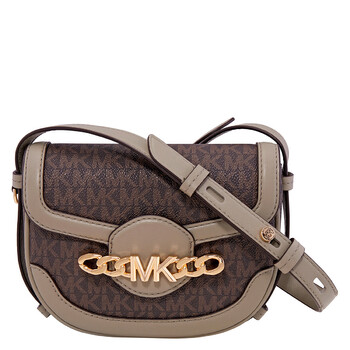 Ladies Hally Extra-Small Embellished Logo Crossbody Bag-  Dusty Sage