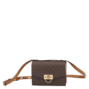 Ladies Hendrix Extra-small Logo Convertible Crossbody Bag - Brown