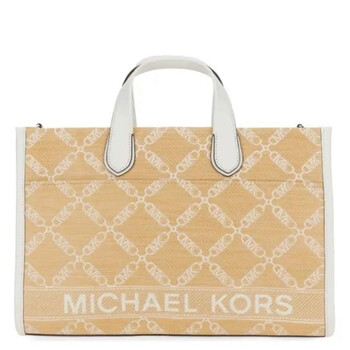 Large Gigi Monogram Jacquard Tote Bag