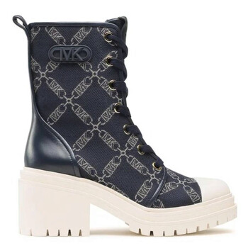 Michael Kors Logo Jacquard Hanley Combat Boots, Brand Size