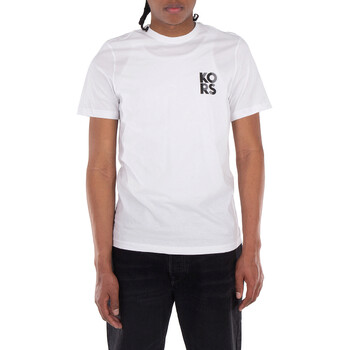 Michael Kors Logo-Print Cotton T-Shirt, Size Medium