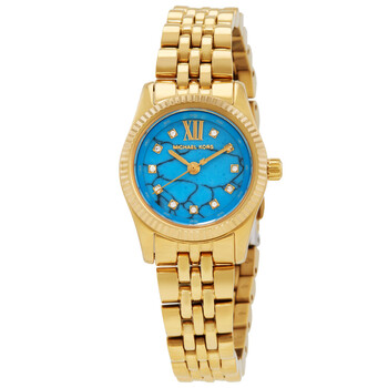 Michael Kors Lennox Quartz Blue Dial Ladies Watch MK7460