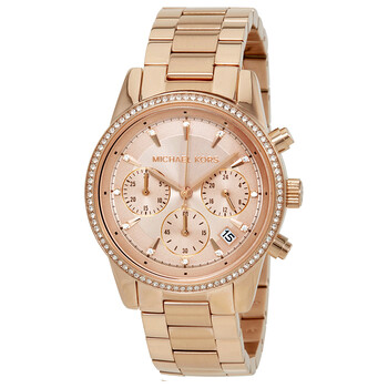 Ritz Rose Dial Ladies Watch MK6357