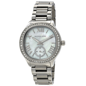 マッキー Michael Kors Lauryn Crystal Mother of Pearl Dial Ladies