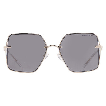 Sanya Gray Solid Square Ladies Sunglasses MK1157D 10143F 58