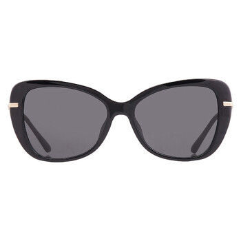 Tom Ford Melody FT1090 01A Geometric Sunglasses - Shiny Black/Smoke Tom Ford Melody Smoke Oval Ladies Sunglasses FT1090 01A 59  main image 2