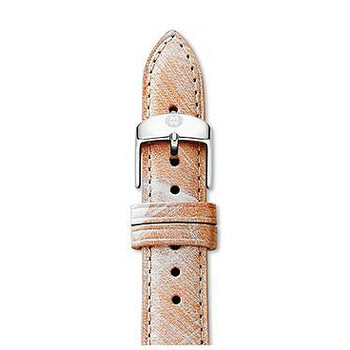 18 mm Antique Silver Leather Strap MS18AA050041