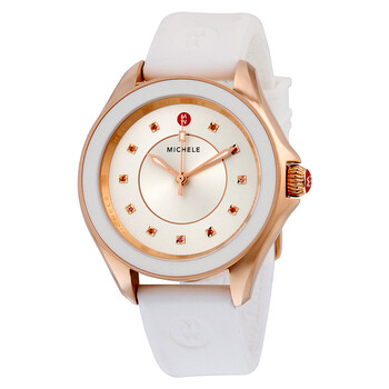 Cape Sunray Dial White Silicone Ladies Watch MWW27A000004