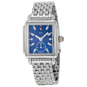 Deco 16 Blue Pearl Diamond Dial Ladies Watch MWW06V000037