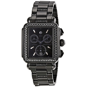 Deco Diamond Noir Ladies Watch MWW06A000774