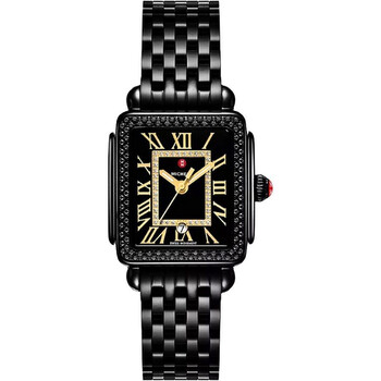 Deco Madison Quartz Diamond Black Dial Ladies Watch MWW06G000042