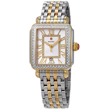 Deco Madison Silver Sunray Dial Ladies Two Tone Watch MWW06T000144 Deco Madison Silver Sunray Dial Ladies Two Tone Watch MWW06T000144