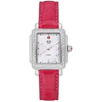 Deco Mini Pink Alligator Watch MWW06D000007