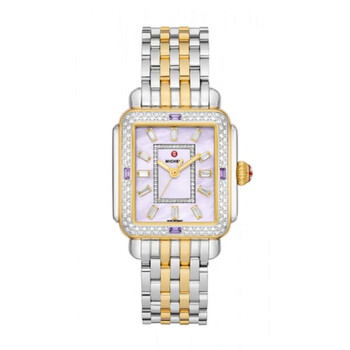 Deco Quartz Diamond Purple Dial Ladies Watch MWW06T000263