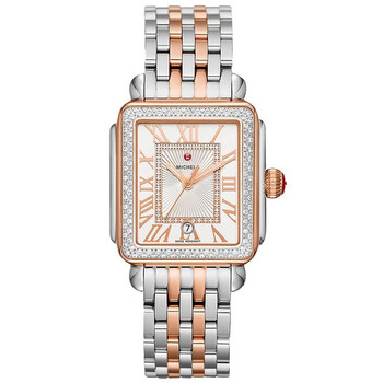 Deco Quartz Diamond Silver Sunray Dial Ladies Watch MWW06T000220