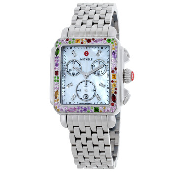 Deco Soiree Diamond Mother of Pearl Dial Stainless Steel