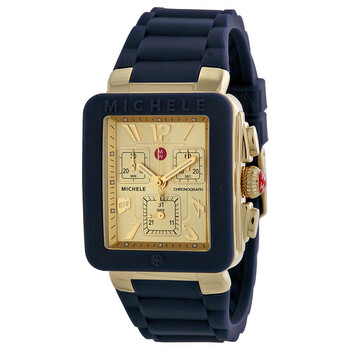 Park Jelly Bean Gold Dial Blue Silicone Ladies Watch MWW06L000027