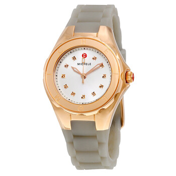 Tahitian Jelly Bean Silver Dial Grey Silicone Men's Watch MWW12P000010