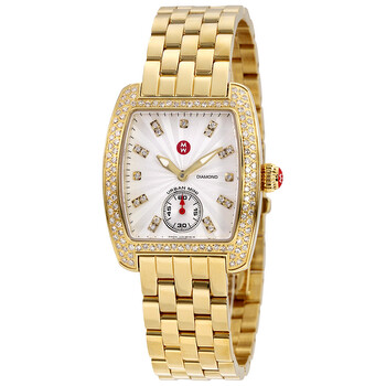 Urban Mini Silver and White Guilloche Dial 18kt Gold-plated Ladies Watch MWW02A000564 Urban Mini Silver and White Guilloche Dial 18kt Gold-plated Ladies Watch MWW02A000564