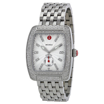 Urban Silver White Dial Stainless Steel Diamond Ladies Watch MWW02T000002