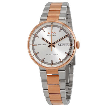 Automatic Silver Dial Two-tone Ladies Watch M0142302203180