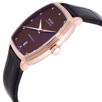 Baroncelli Automatic Diamond Brown Dial Ladies Watch M0413073629600 Baroncelli Automatic Diamond Brown Dial Ladies Watch M0413073629600